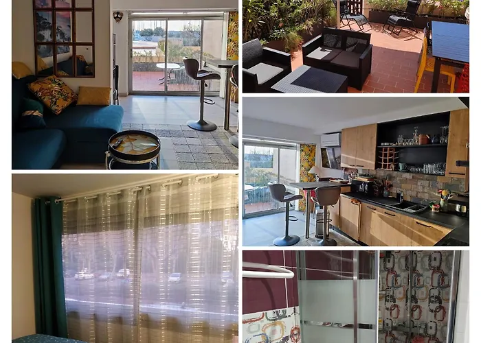 Magnifique 6 Pers Climatise Grande Terrasse Vue Port * Агд